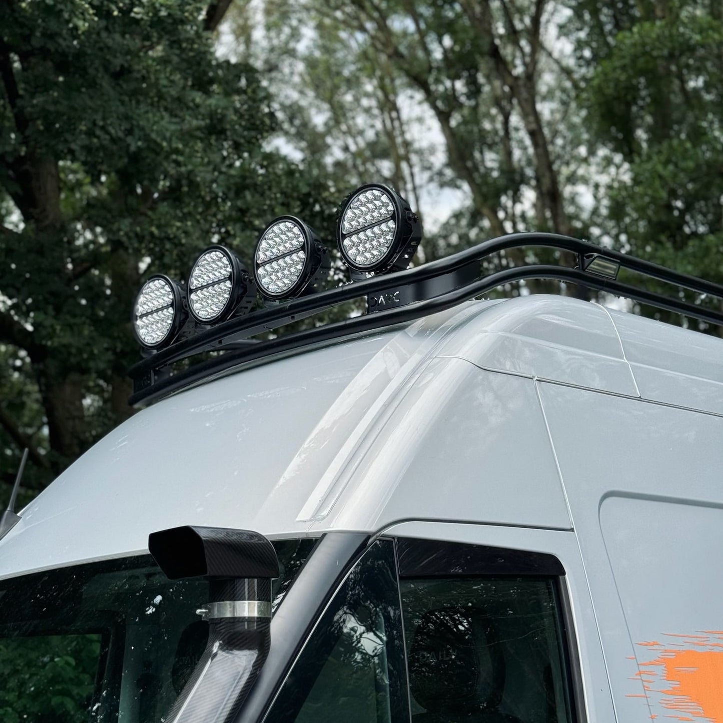 4x runde 9" LED Scheinwerfer für Dachträger